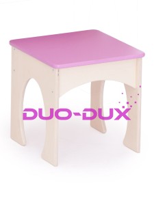 Taboret do toaletki różowy
