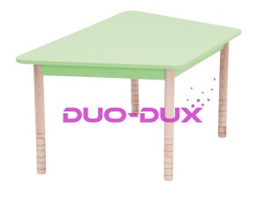 Stół kolorowy trapezowy pastel - zielony