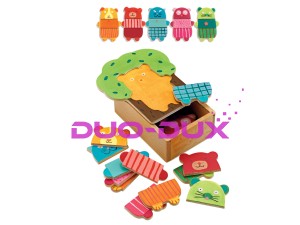 Drewniane puzzle Duduś