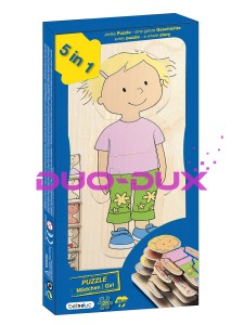 Puzzle wielowarstwowe Dziewczynka