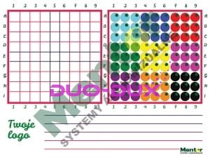 Mata dwustronna STEM + Kratka Twoje Logo 144 x 200 cm