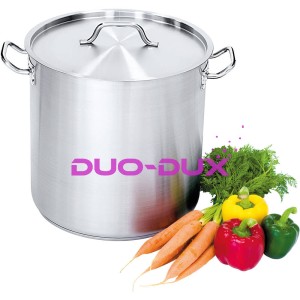 Garnek wysoki ze stali nierdzewnej z pokrywką 2,5 l o średnicy 160 mm