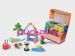 Klocki wafle mini 500 el. pastel