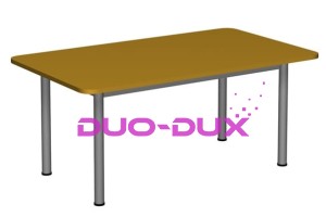 Stolik prostokątny 1200x700 noga metalowa fi 40 BINGO 4, 5 lub 6