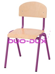 Krzesło NV wys. 26 cm, fioletowe z filcową zaślepką