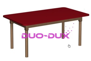 Stolik prostokątny 1200x700 nogi drewniane DINO