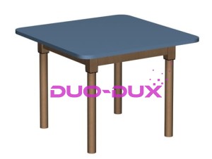 Stolik kwadratowy 70x70 nogi drewniane DINO