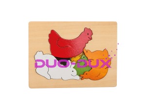 Kurka i przyjaciele - puzzle trójwarstwowe