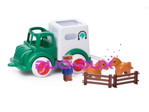Pojazd - transport koni z figurkami