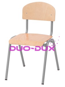 Krzesło NUMI wys. 26 cm, aluminiowe z plastikowymi ślizgaczami