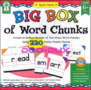 Big box of word chunks