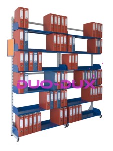 Regał biblioteczny metalowy