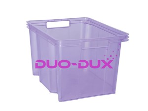 Pojemnik transparentny Euro Box fioletowy