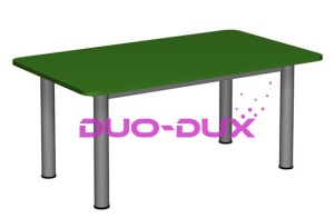 Stolik prostokątny 1200x700 noga metalowa fi 60 BINGO