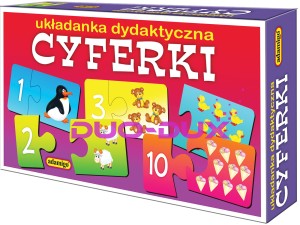 Układanka dydaktyczna cyferki