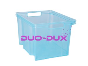Pojemnik transparentny Euro Box niebieski